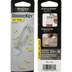 Multitools & Zakmessen-Nite Ize DoohicKey multitool zilver