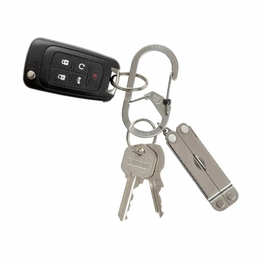 Nite Ize G-Series Slidelock Zilver #3 karabijnhaak< Overige Accessoires