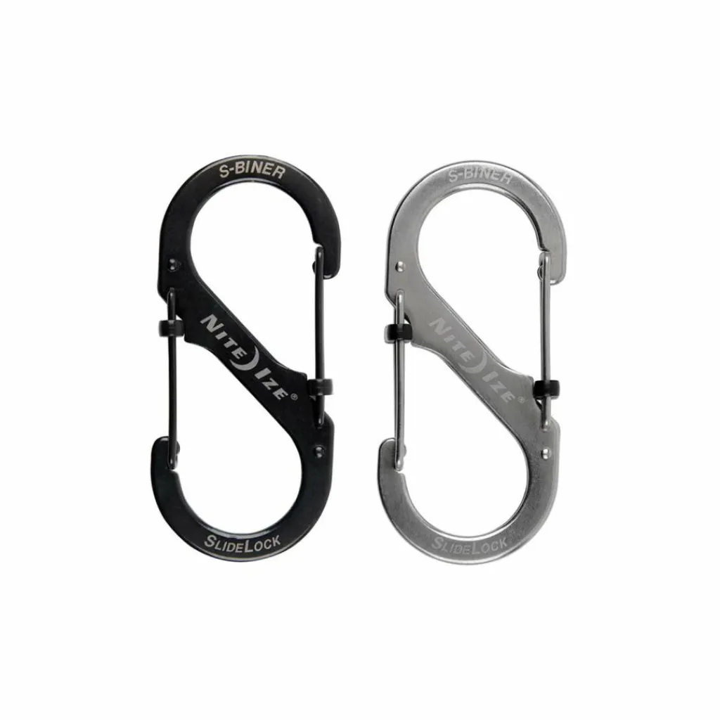 Overige Accessoires-Nite Ize S-Biner #2 Slidelock Stainless karabijnhaak zilver