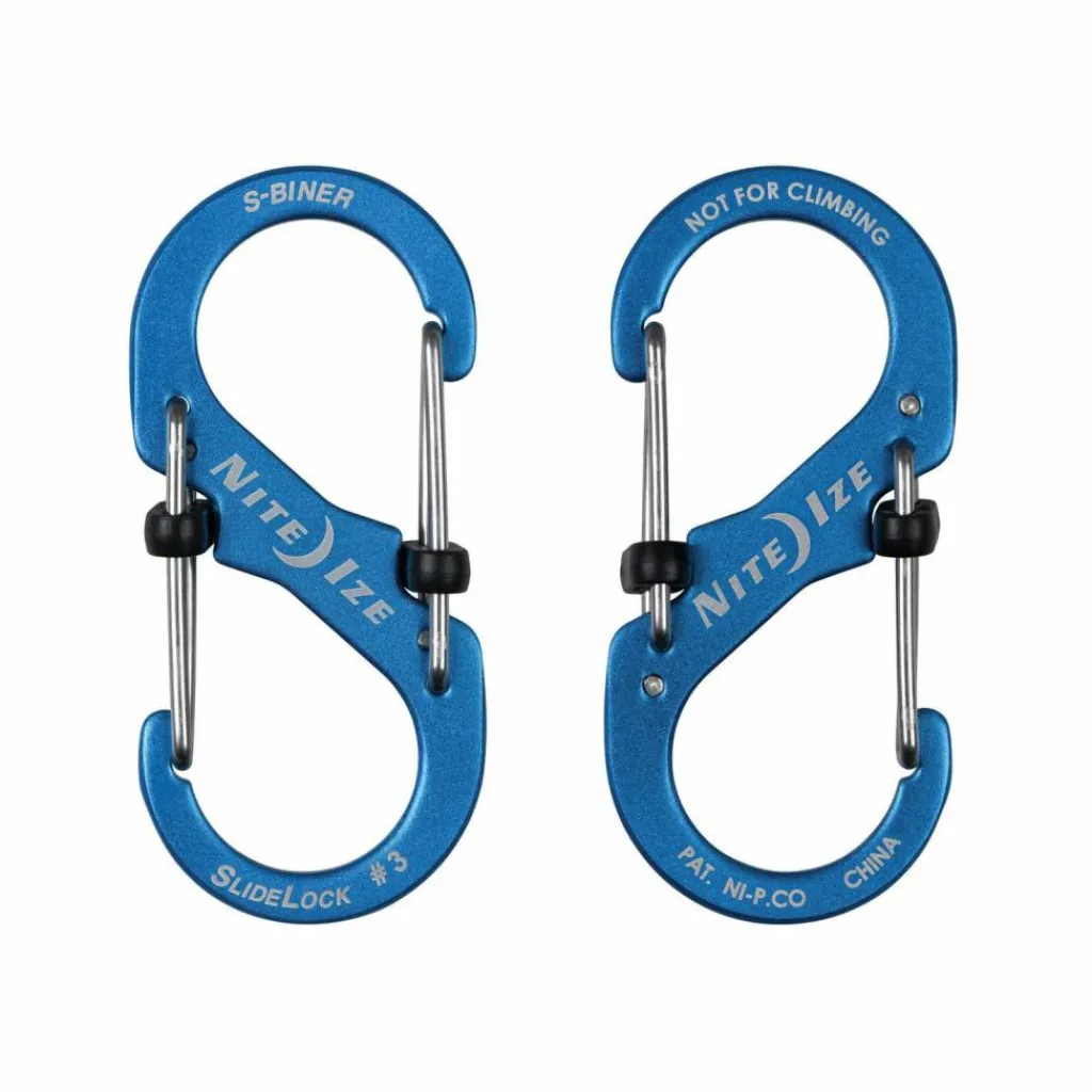 Nite Ize S-Biner #3 Slidelock karabijnhaak aluminium blue< Overige Accessoires