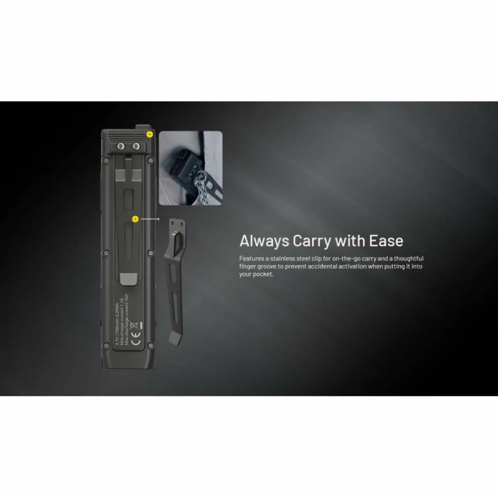 Nitecore EDC27 UHi zaklamp black< Verlichting|Zaklampen