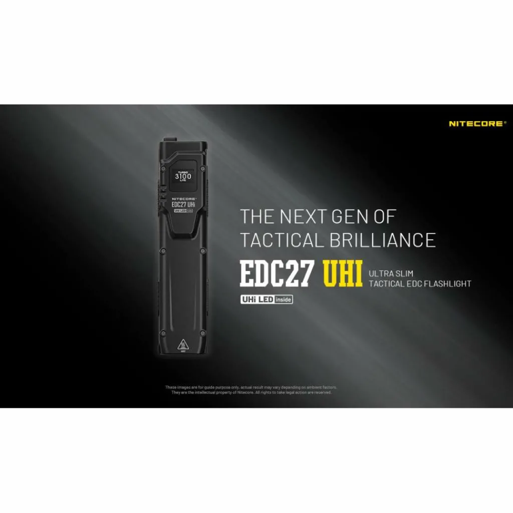 Nitecore EDC27 UHi zaklamp black< Verlichting|Zaklampen