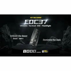 Nitecore EDC37 zaklamp black< Verlichting|Zaklampen