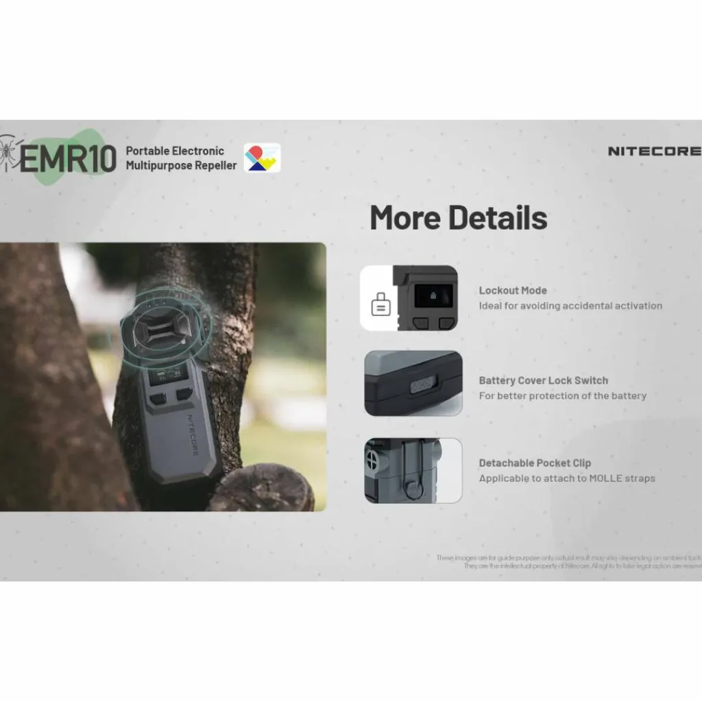 Anti Insecten-Nitecore EMR10 muggenverjager