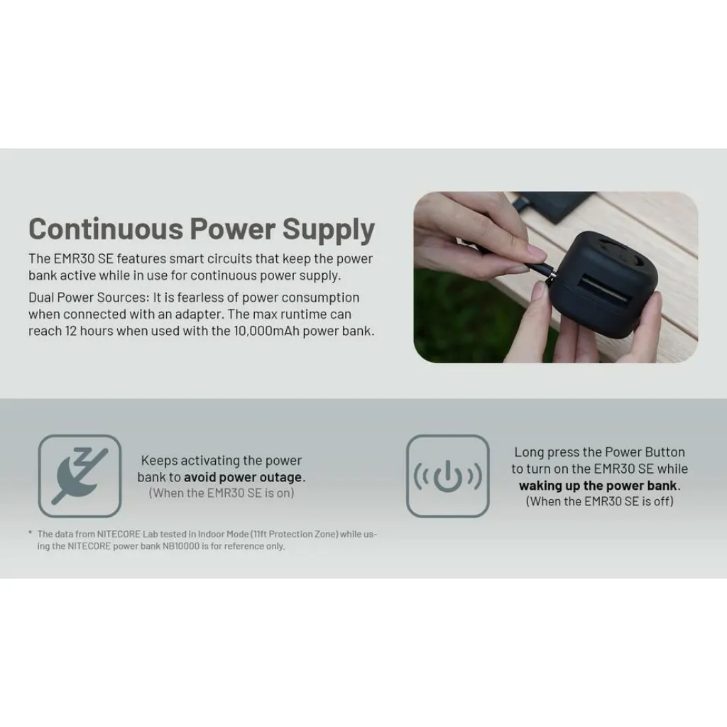 Nitecore EMR30 SE muggenverjager< Anti Insecten