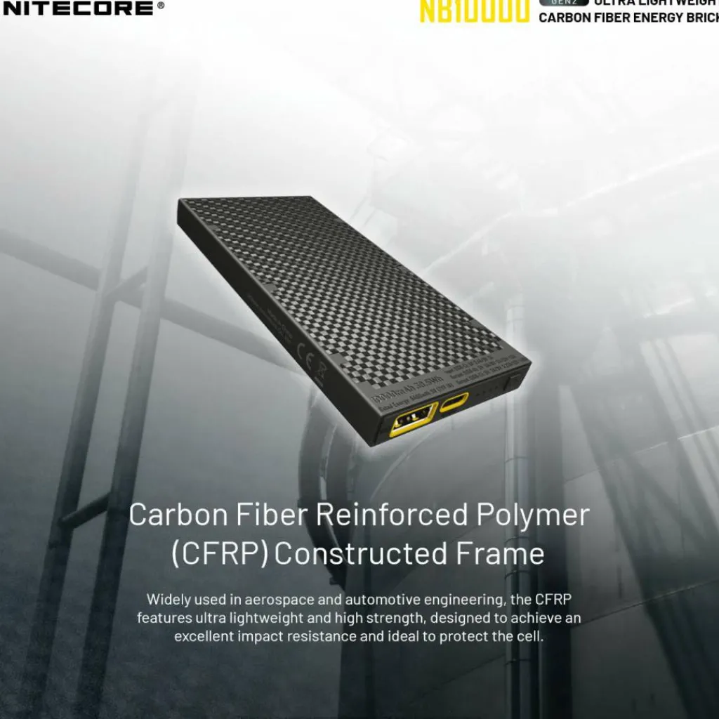 Nitecore NB10000 Gen2 powerbank black< Accu's & Batterijen