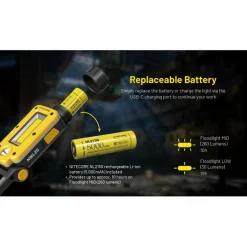 Nitecore NWL20 werklamp yellow< Verlichting|Zaklampen