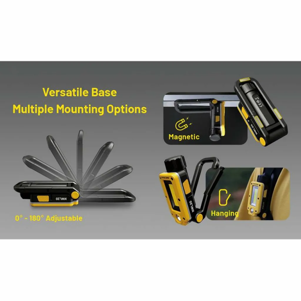 Nitecore NWL20 werklamp yellow< Verlichting|Zaklampen