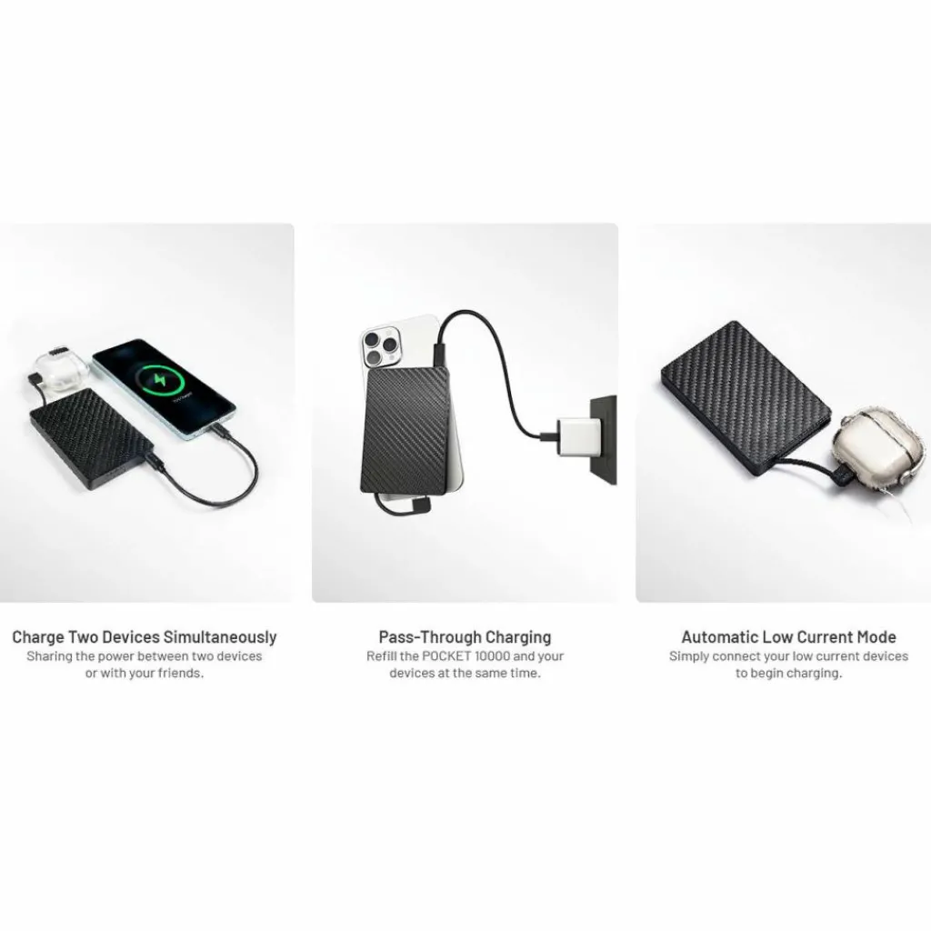 Accu's & Batterijen-Nitecore Pocket 10000 powerbank black