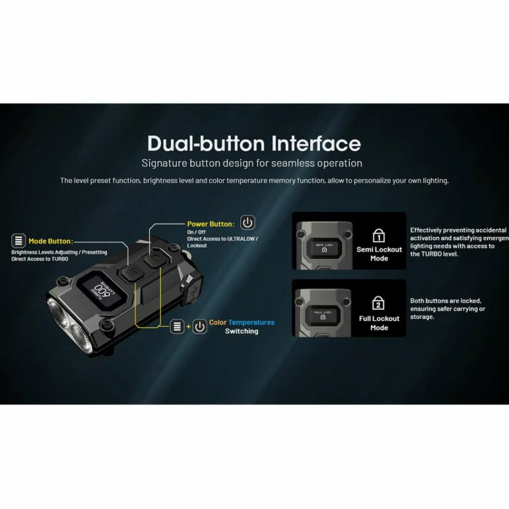 Verlichting|Zaklampen-Nitecore TINI3 zaklamp orange