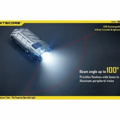 Nitecore Tube V2.0 zaklamp blue transparant< Verlichting|Zaklampen