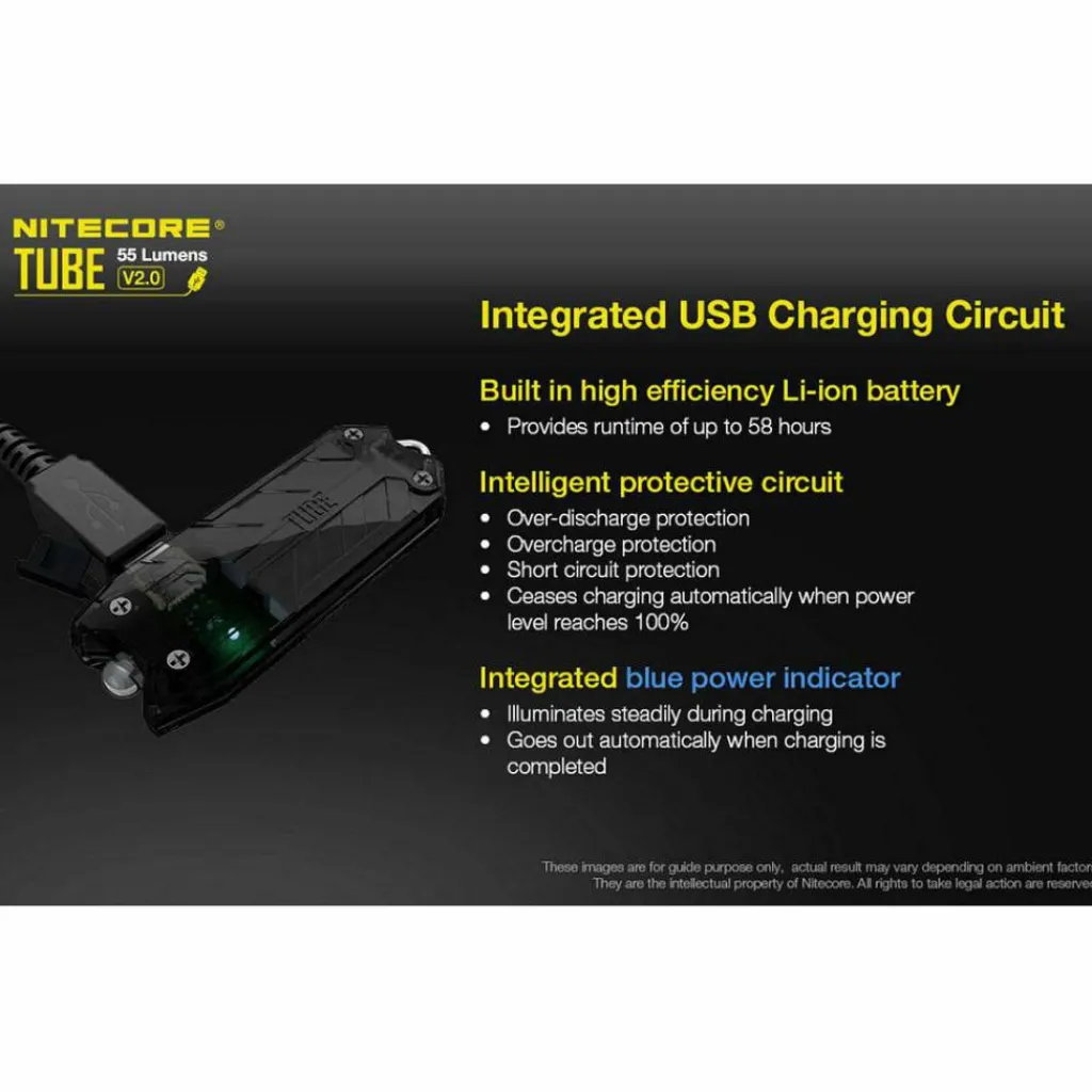 Nitecore Tube V2.0 zaklamp black< Verlichting|Zaklampen