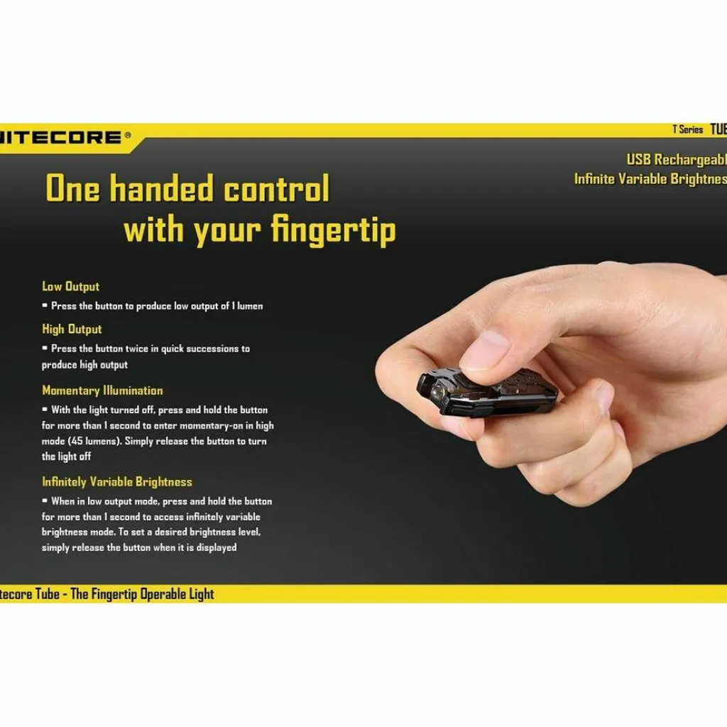 Nitecore Tube V2.0 zaklamp green< Verlichting|Zaklampen