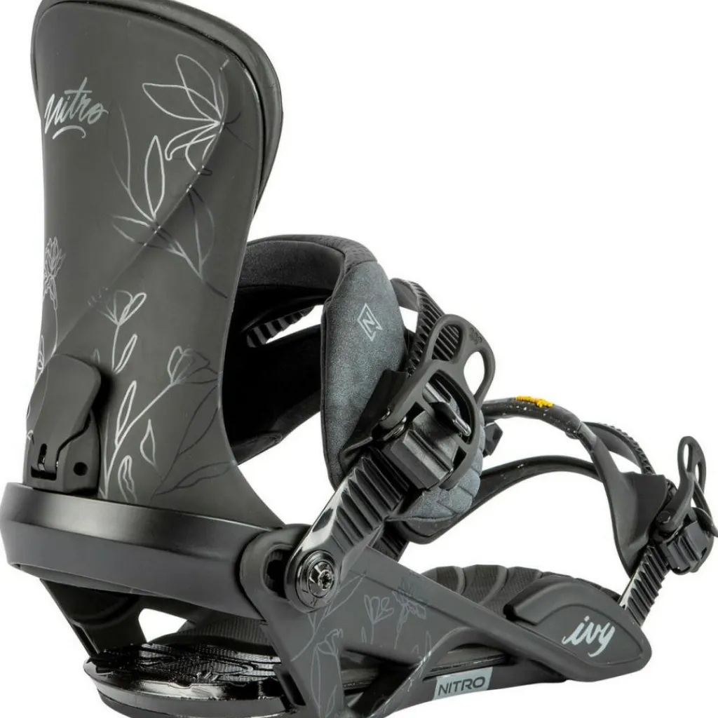 Snowboard Bindingen|Wintersport-Nitro Ivy bindingen dames ultra black - EU 36 - 43