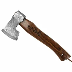 Multitools & Zakmessen-Njord Skade Damast Small Trekking kampeerbijl