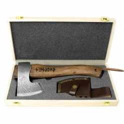 Multitools & Zakmessen-Njord Skade Damast Small Trekking kampeerbijl