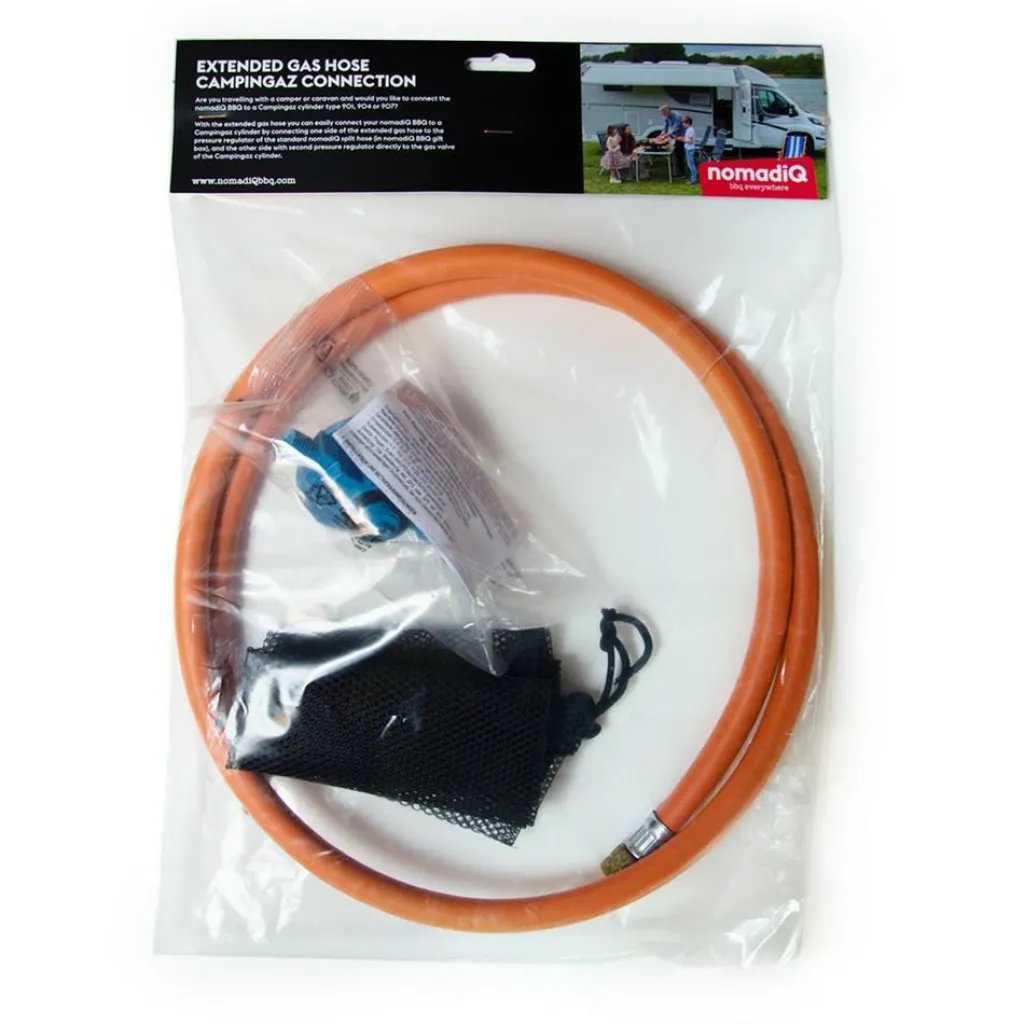 Accessoires-NomadiQ Verlengde gasslang Campingaz aansluiting