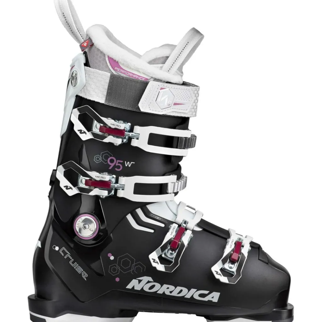 Nordica The Cruise 95 W skischoenen dames black white purple< Skischoenen|Wintersport