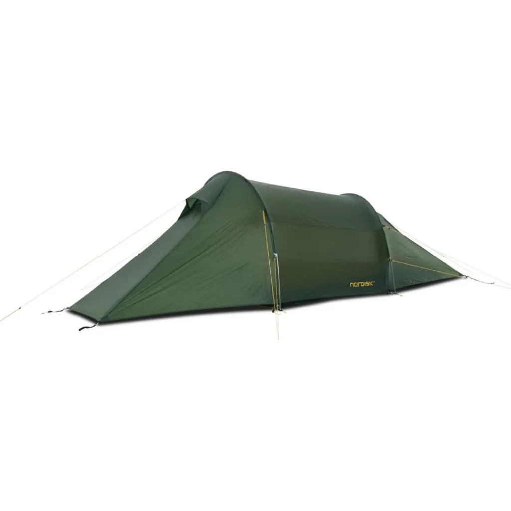 2-Persoons Tent|Tunneltenten-Nordisk Halland 2 LW 2.0 lichtgewicht tunneltent black forest green