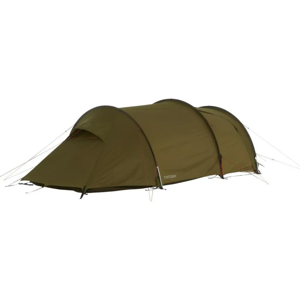 Nordisk Oppland 3 3.0 PU lichtgewicht tunneltent dark olive< 3-Persoons Tent|Tunneltenten