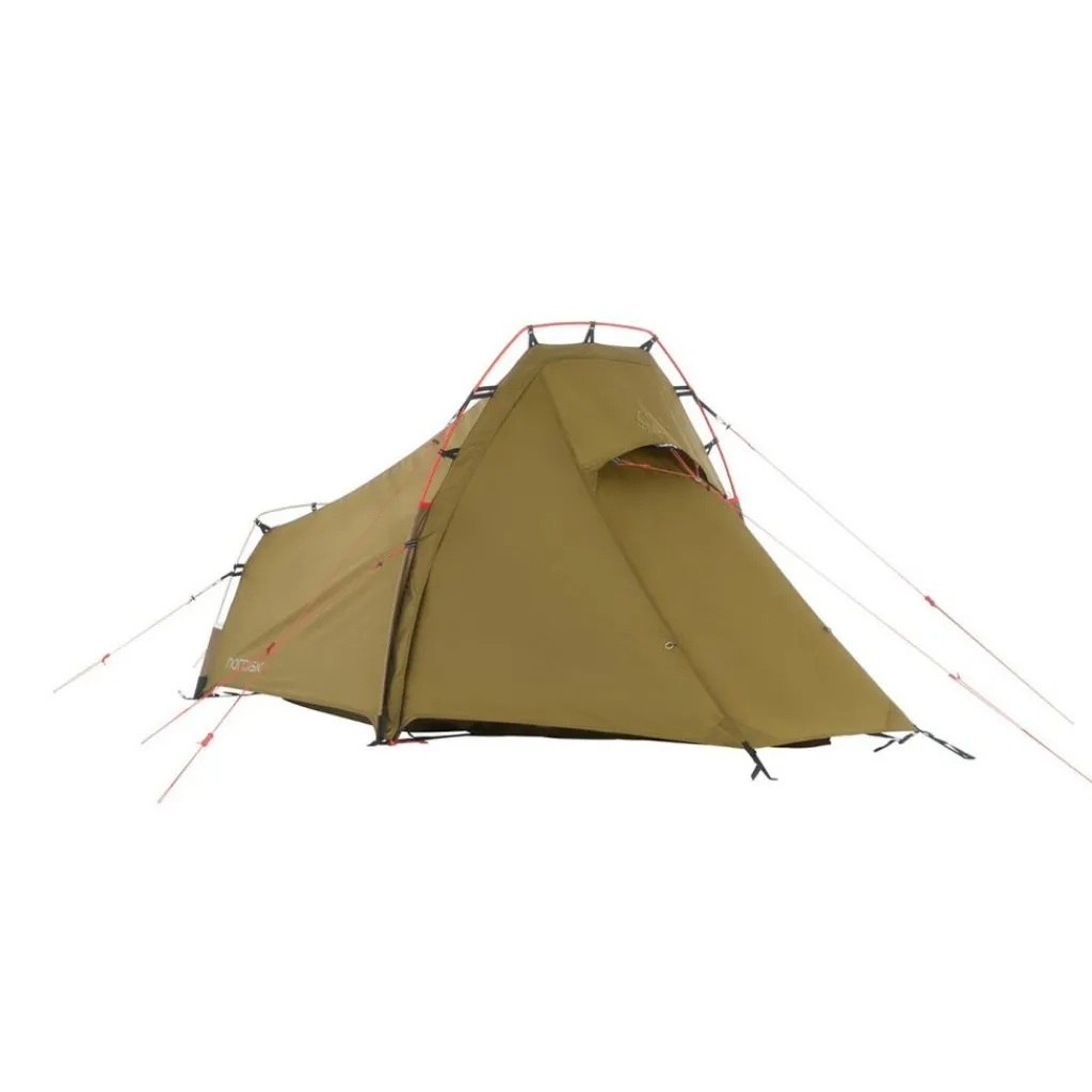 Nordisk Svalbard 1 2.0 PU lichtgewicht tunneltent dark olive< 1-Persoons Tent|Tunneltenten