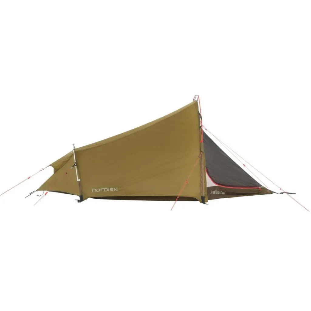 Nordisk Svalbard 1 2.0 PU lichtgewicht tunneltent dark olive< 1-Persoons Tent|Tunneltenten