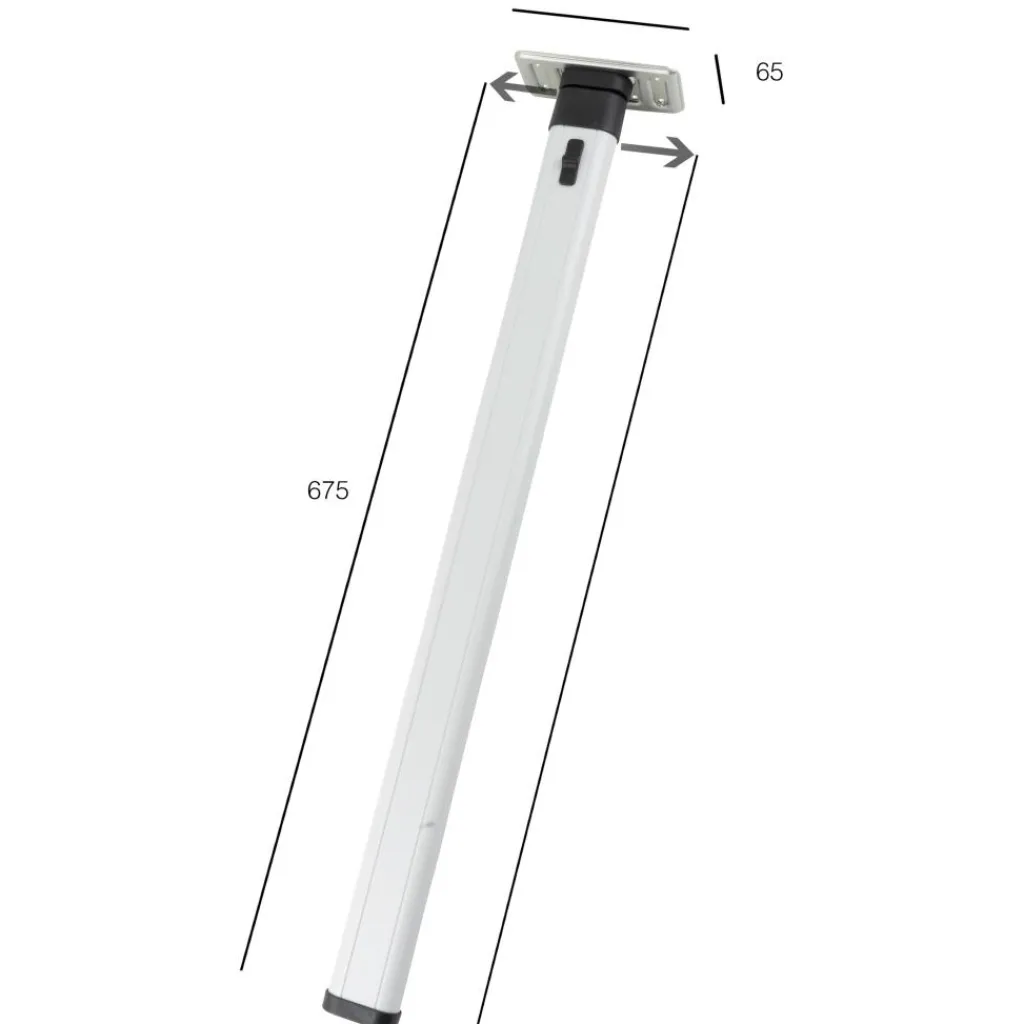 Novus Klaptafelpoot met bovenknik lichtgrijs< Tafelpoten