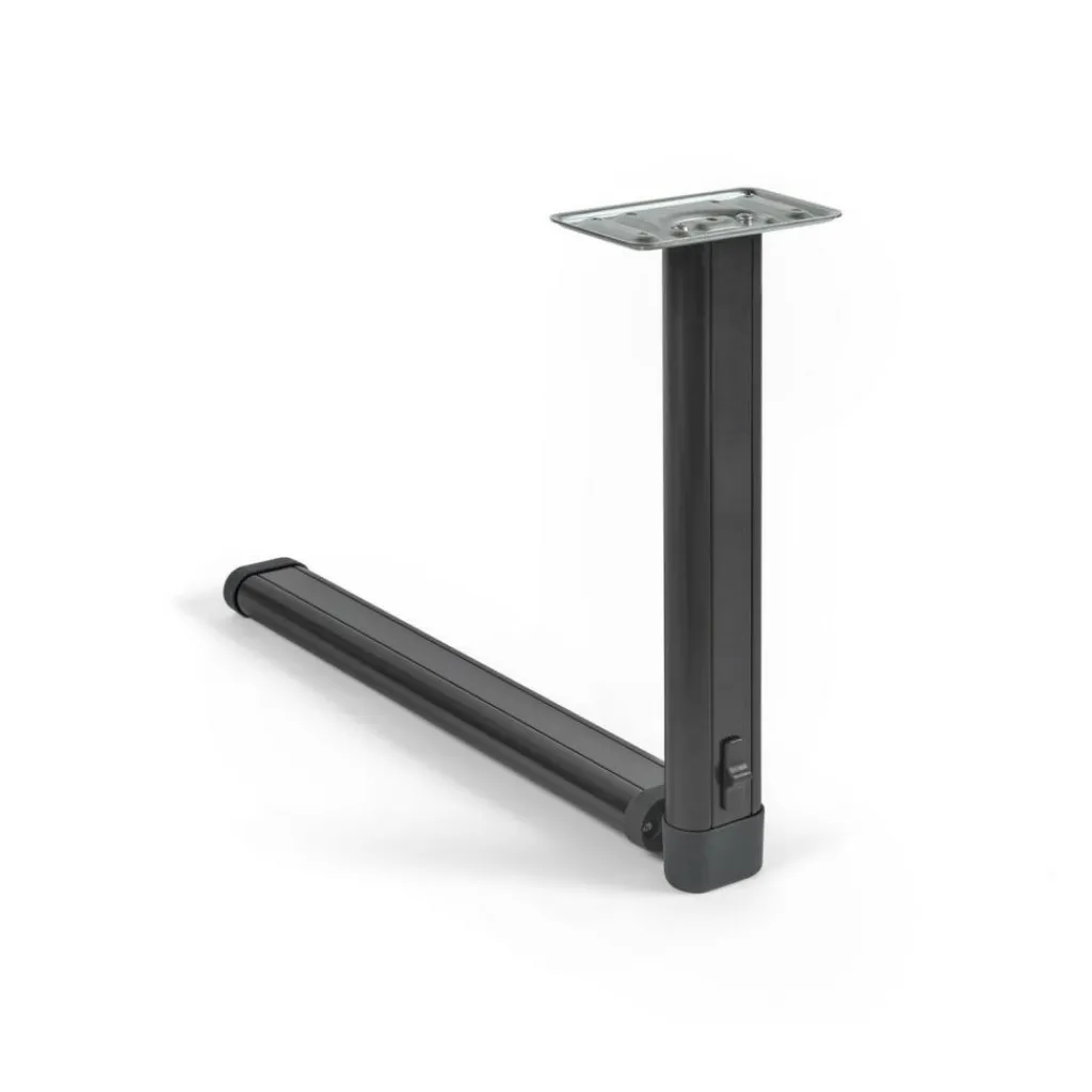 Tafelpoten-Novus Klaptafelpoot met middenknik zwart