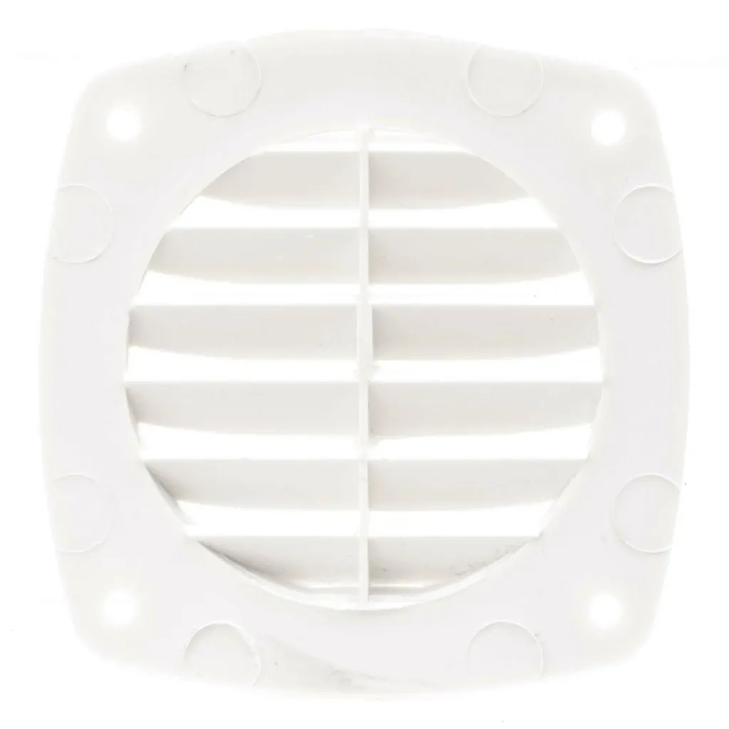 Ventilatie-Nuova Rade ventilatierooster 82 x 82 mm wit