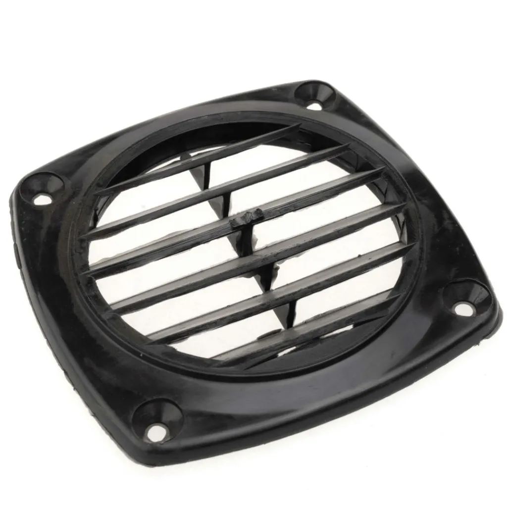 Ventilatie-Nuova Rade ventilatierooster 82 x 82 mm zwart