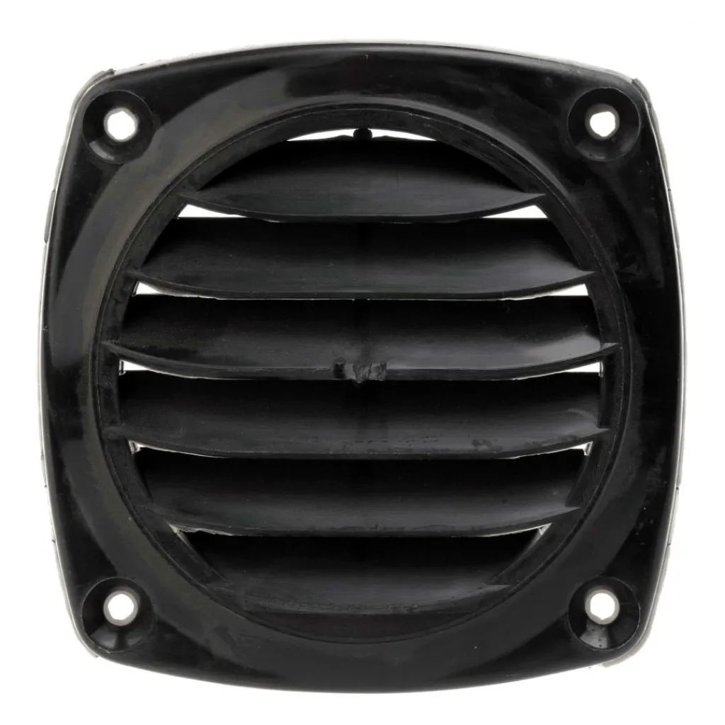 Ventilatie-Nuova Rade ventilatierooster 82 x 82 mm zwart