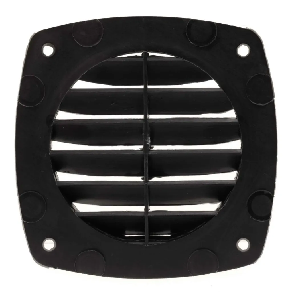 Ventilatie-Nuova Rade ventilatierooster 82 x 82 mm zwart