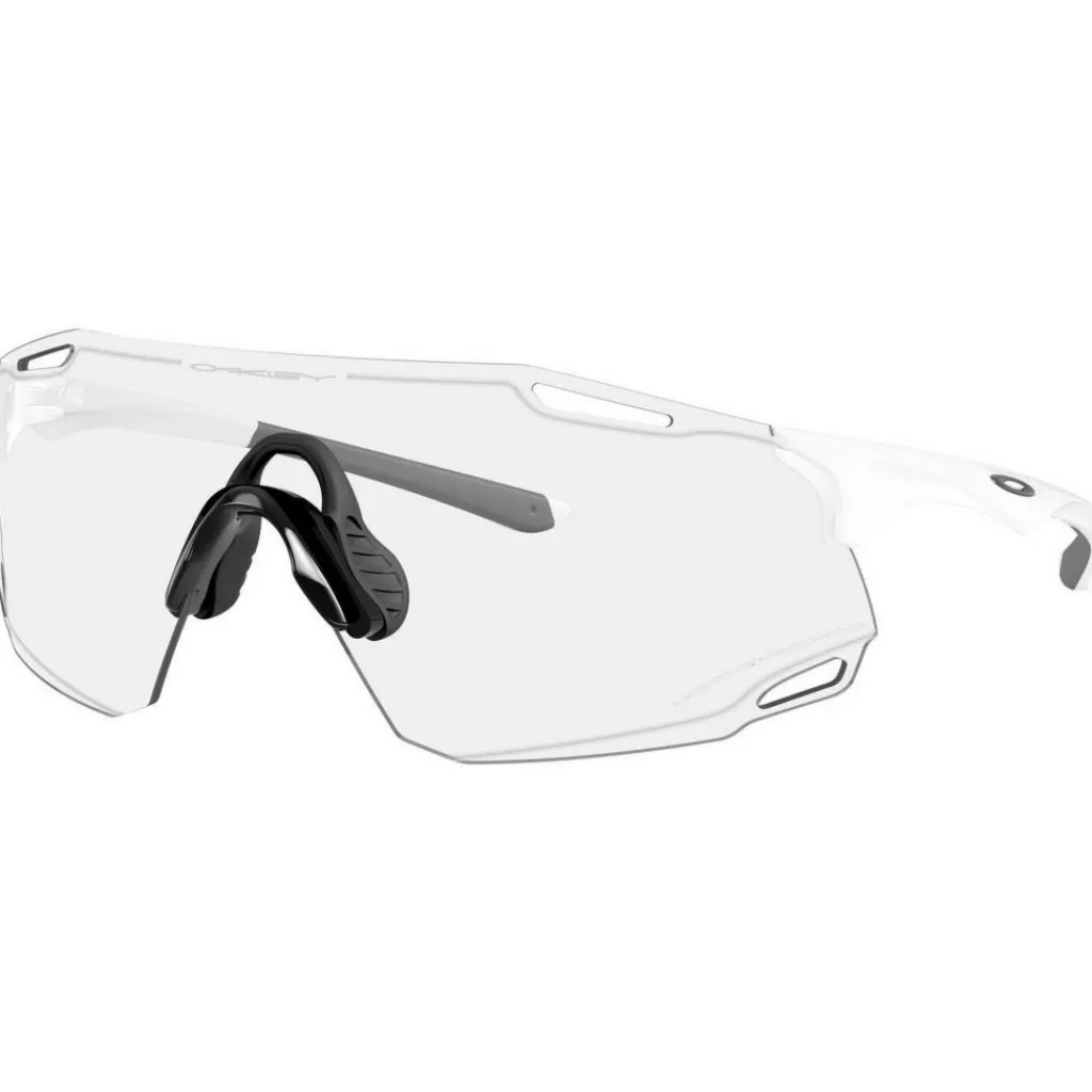 Zonnebrillen-Oakley Cybr Dyno zonnebril clear to black iridium photochromic matte white