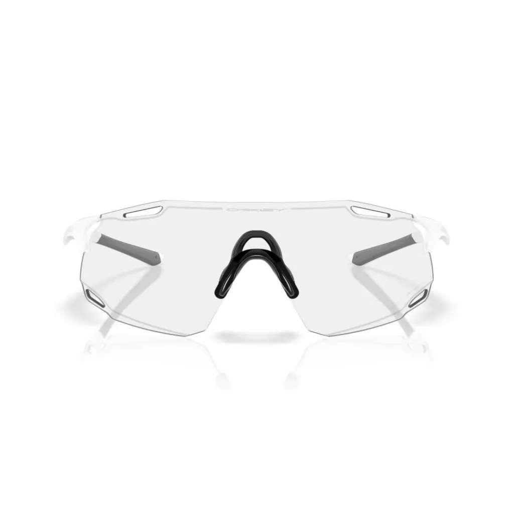 Zonnebrillen-Oakley Cybr Dyno zonnebril clear to black iridium photochromic matte white