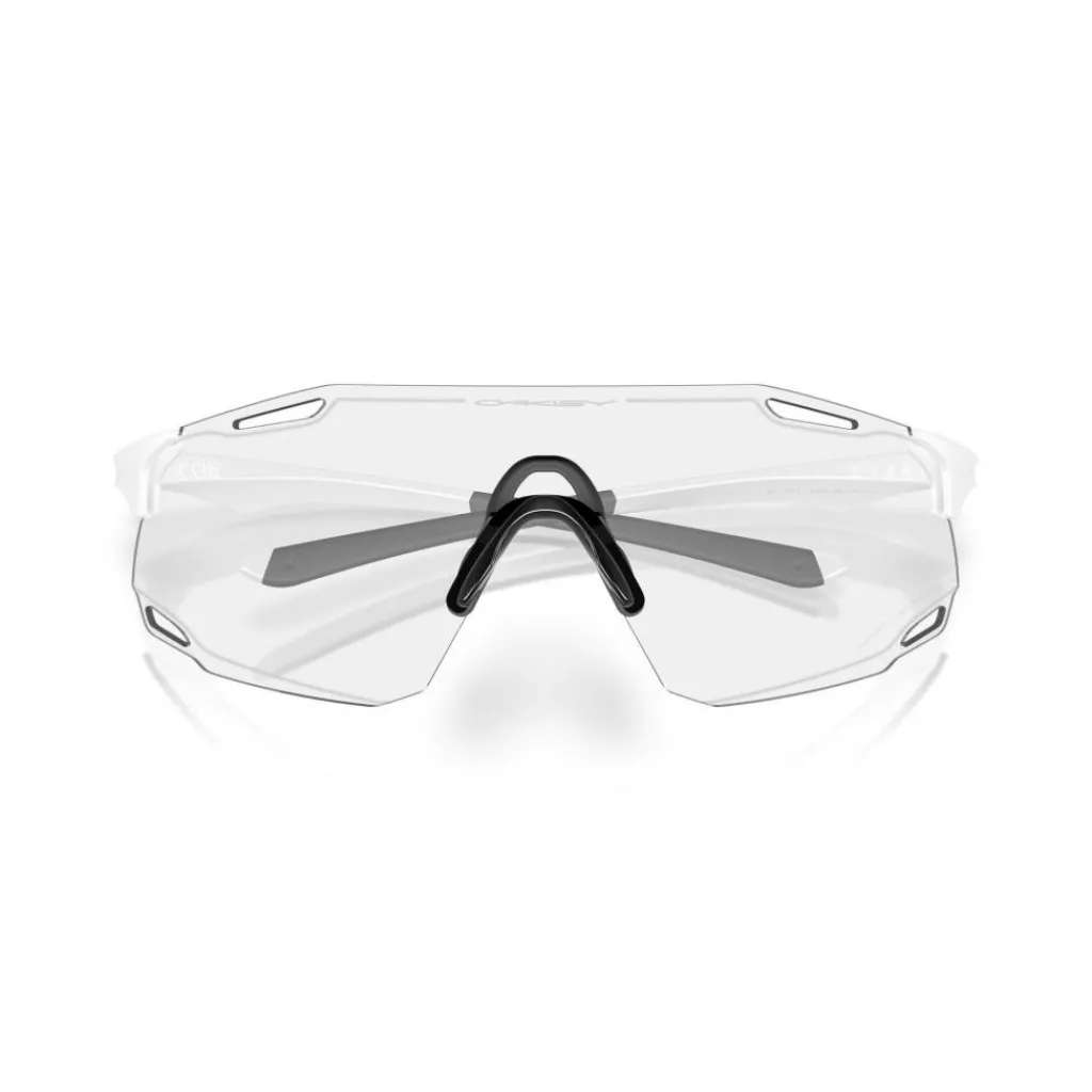 Zonnebrillen-Oakley Cybr Dyno zonnebril clear to black iridium photochromic matte white