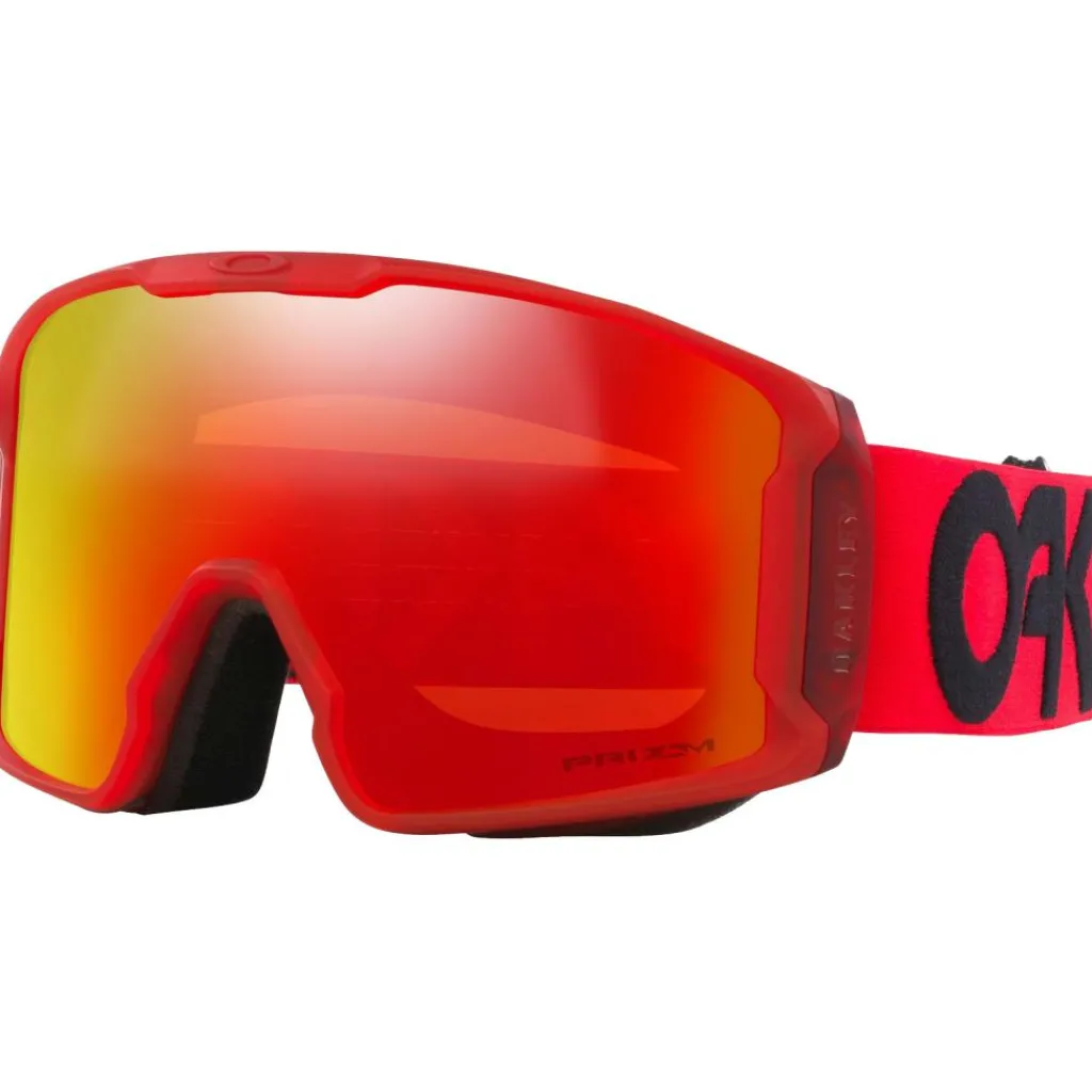 Oakley Line Miner L skibril prizm snow torch iridium matte redline< Skibrillen|Wintersport