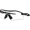 Oakley Radar Plate zonnebril clear to black iridium  photochromic polished black< Zonnebrillen
