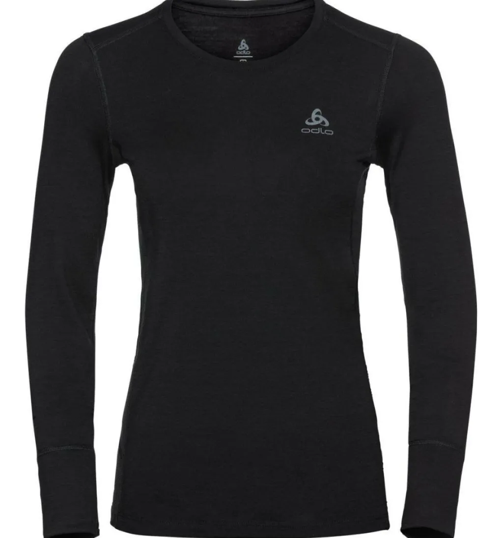 ODLO Natural 100 Merino Warm LS thermoshirt dames black< Thermokleding|Wintersport