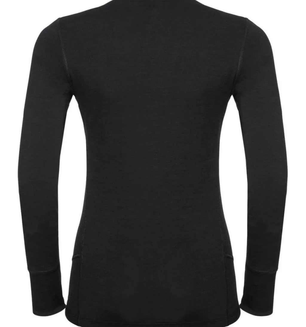 ODLO Natural 100 Merino Warm LS thermoshirt dames black< Thermokleding|Wintersport