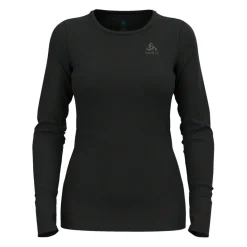 Thermokleding|Wintersport-ODLO Natural Merino 200 LS thermoshirt dames black