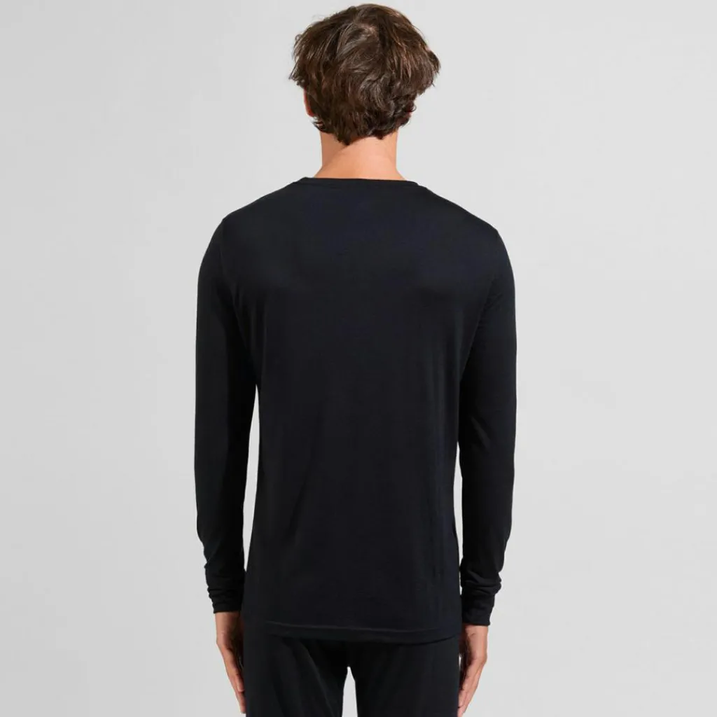 ODLO Natural Merino 200 LS thermoshirt heren black< Thermokleding|Wintersport