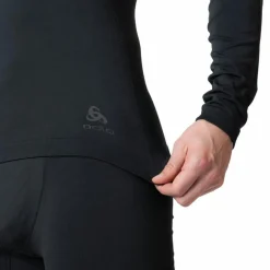 Thermokleding|Wintersport-ODLO Performance Light Eco LS thermoshirt heren black