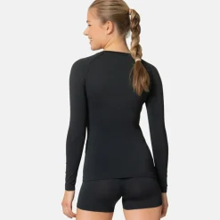 Thermokleding|Wintersport-ODLO Performance Light Eco thermoshirt dames black