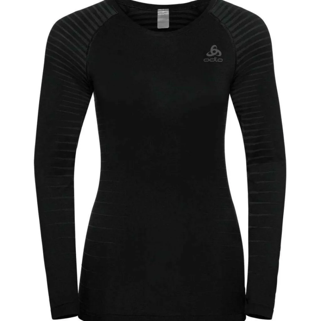 Thermokleding|Wintersport-ODLO Performance Light LS thermoshirt dames black