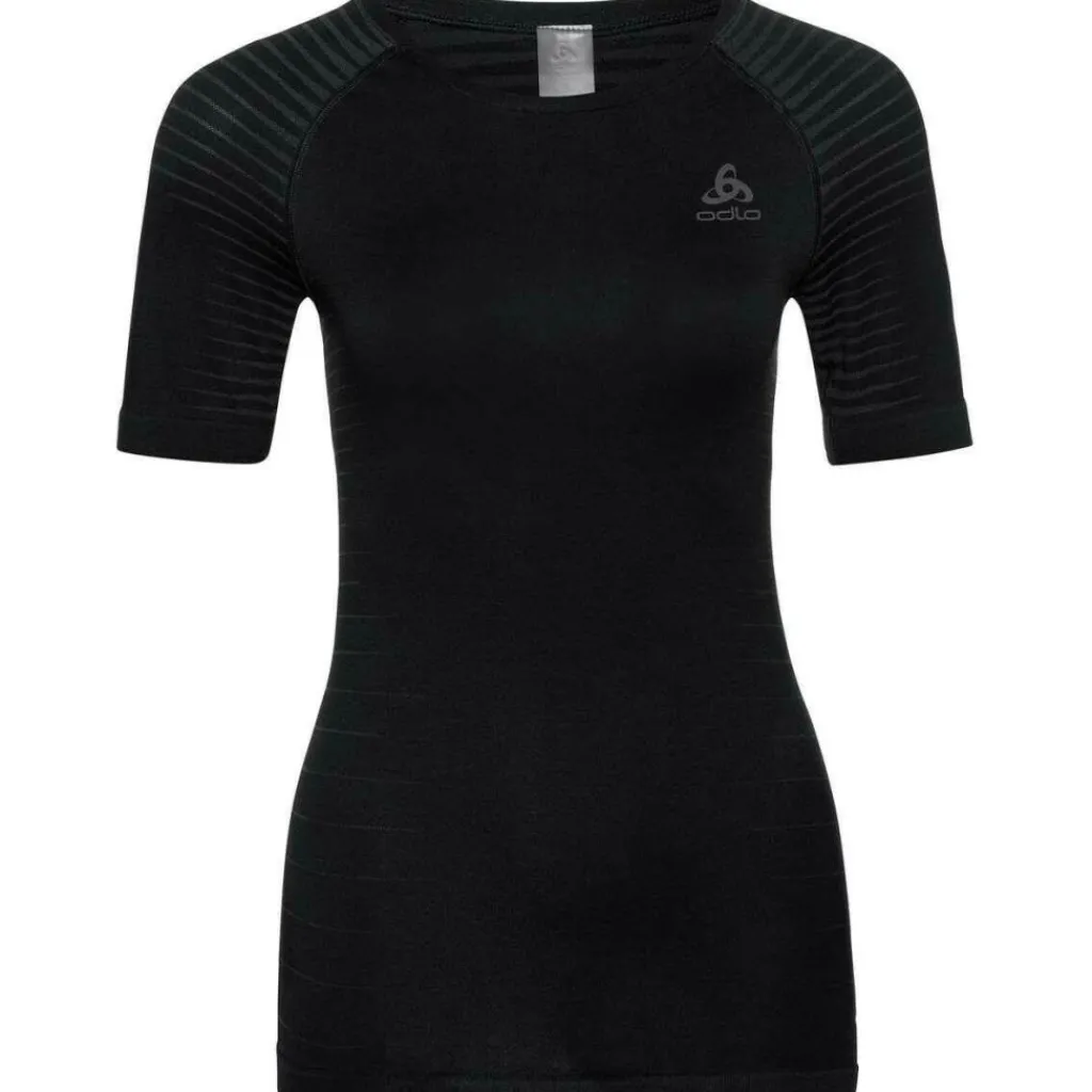 Thermokleding|Wintersport-ODLO Performance Light SS thermoshirt dames black