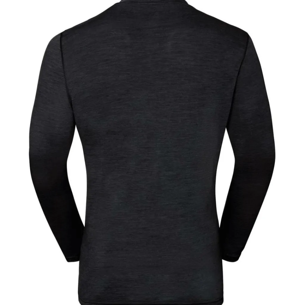 Thermokleding|Wintersport-ODLO Performance Wool Light LS thermoshirt heren black