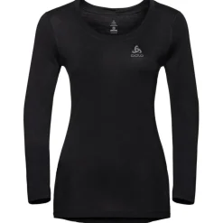 ODLO Performance Wool Light LS thermoshirt dames black< Thermokleding|Wintersport