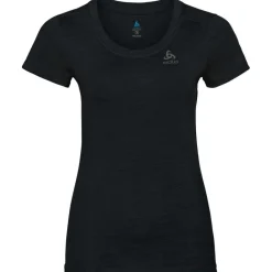 Thermokleding|Wintersport-ODLO Performance Wool Light SS thermoshirt dames black