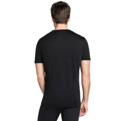 Thermokleding|Wintersport-ODLO Performance Wool Light SS thermoshirt heren black