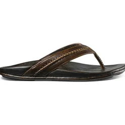 Slippers-Olukai Mea Ola slippers heren dark java